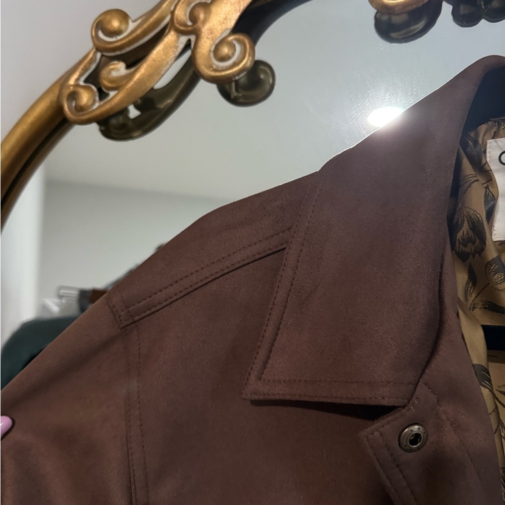 NWT The Tillie Relaxed Faux-Suede Shacket by Pilcro - Picture 3 of 11